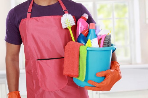 Commercial cleaning team carrying out office cleaning services in Wimbledon