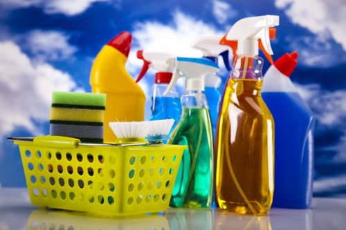 Cleaner in Wimbledon supporting recycling and waste separation