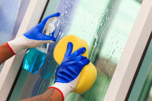 Professional upholstery cleaning in Wimbledon for a fabric sofa