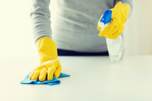 Office cleaning performed by a cleaning company in Wimbledon