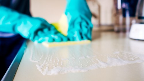 Professional carpet cleaning in a Wimbledon home living room